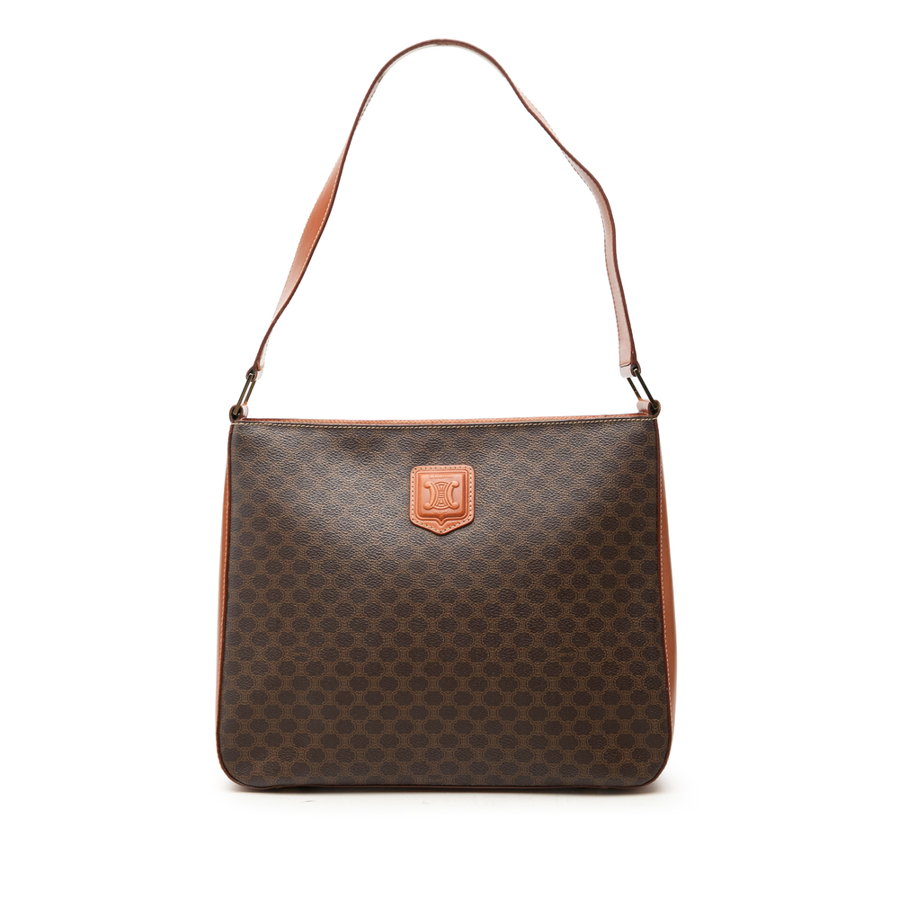 Pre-Loved Celine Macadam Coated Canvas Shoulder Bag